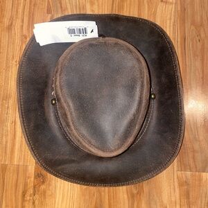 Ostrala leather cowboy hat